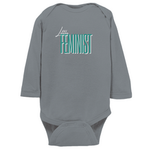 Load image into Gallery viewer, Little Feminist Long Sleeve Bodysuit

