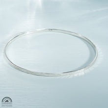 Load image into Gallery viewer, Facetted Bangle in Fairmined Certified Silver
