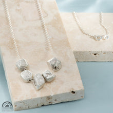 Load image into Gallery viewer, Nugget Necklace in Fairmined Certified Silver
