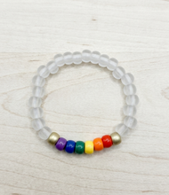 Load image into Gallery viewer, Classic Rainbow Pride Kandi Bracelet
