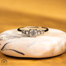 Load image into Gallery viewer, Array Engagement Ring in White Gold - Malleable Jewellers
