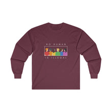 Load image into Gallery viewer, No Human is Illegal Long Sleeve T-Shirt
