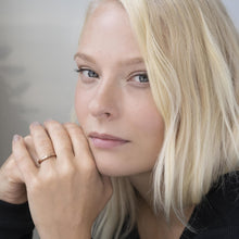 Load image into Gallery viewer, Cross - Hatched Ring in Rose Gold - Malleable Jewellers
