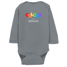 Load image into Gallery viewer, Colors Have No Gender Long Sleeve Bodysuit
