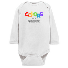 Load image into Gallery viewer, Colors Have No Gender Long Sleeve Bodysuit
