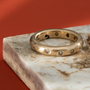 Diamond Kimberlite Eternity in Yellow Gold - Malleable Jewellers