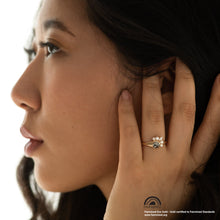 Load image into Gallery viewer, Diamond Spray Ring in Fairmined Certified Yellow Gold - Malleable Jewellers
