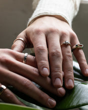 Load image into Gallery viewer, Hammer Finished Band Ring in Rose Gold - Malleable Jewellers
