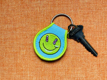 Load image into Gallery viewer, Happy Face Patch Keychain Designed by Puppyteeth
