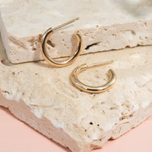Load image into Gallery viewer, Hugger Hoops in Yellow Gold - Malleable Jewellers
