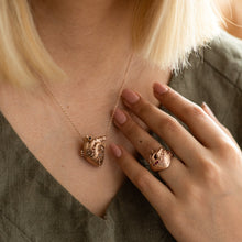 Load image into Gallery viewer, Kimberlite Heart Locket in Rose Gold - Malleable Jewellers

