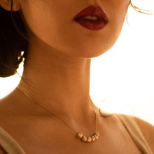 Load image into Gallery viewer, Luxe Nugget Diamond Necklace in Yellow and Rose Gold - Malleable Jewellers

