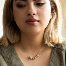 Load image into Gallery viewer, Luxe Nugget Diamond Necklace in Yellow and Rose Gold - Malleable Jewellers
