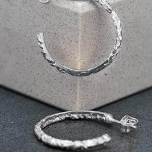 Load image into Gallery viewer, Molten Hoops in White Gold - Malleable Jewellers
