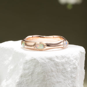 Organic Opal Eternity in Rose Gold - Malleable