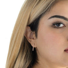 Load image into Gallery viewer, Rectangular Droplets in Rose Gold - Malleable Jewellers
