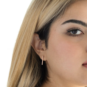 Rectangular Droplets in Rose Gold - Malleable Jewellers