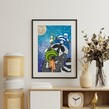 Load image into Gallery viewer, "Winter Trash Panda" – Art Print
