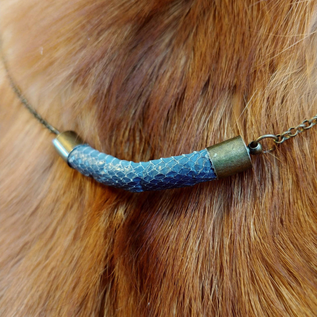 Taxidermy Snake Skin Necklace - *REAL SKIN*