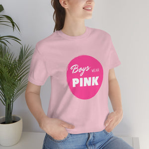 Boys Wear Pink T-Shirt