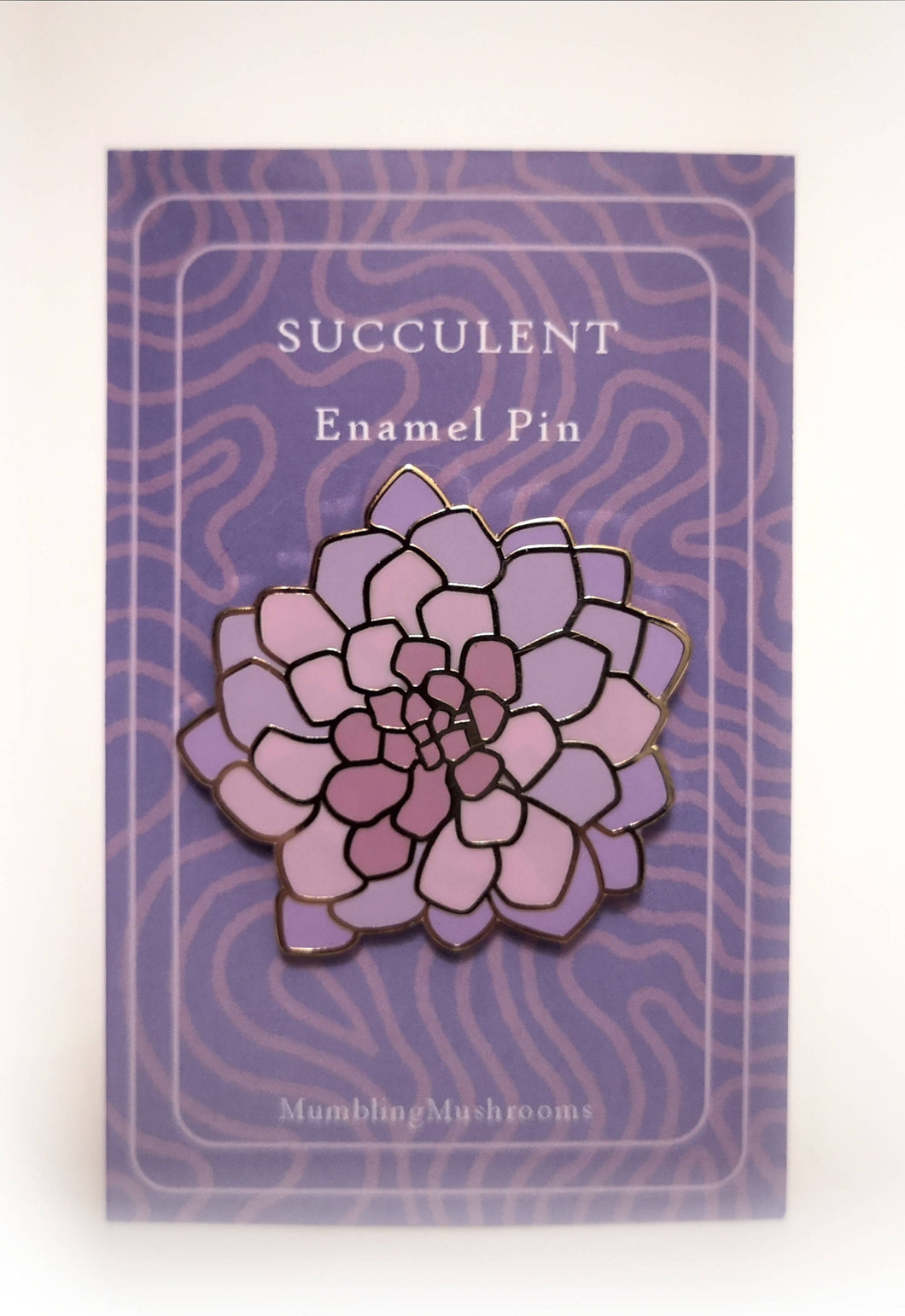 Pink Succulent Enamel pin