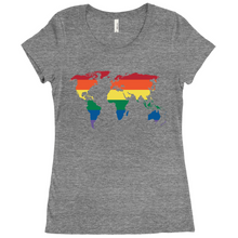 Load image into Gallery viewer, Rainbow World Fitted T-Shirt
