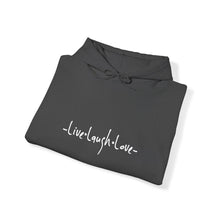 Load image into Gallery viewer, “Live, Laugh, Love” Hoodie.
