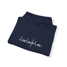 Load image into Gallery viewer, “Live, Laugh, Love” Hoodie.
