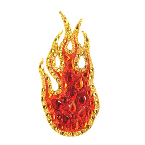 FIFI FIREBALL Red and Gold Intricate Design Gold Nipple Pasties (2pcs), Covers for Festivals, Carnival Raves Burlesque Lingerie Halloween
