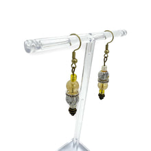 Load image into Gallery viewer, Citrine and Glass Bead Earrings
