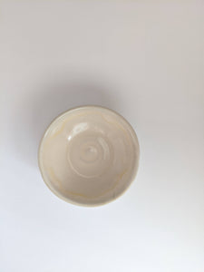 Cream shallow Ceramic Dish