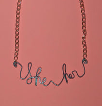 Load image into Gallery viewer, She/Her Talisman Necklace - Blue

