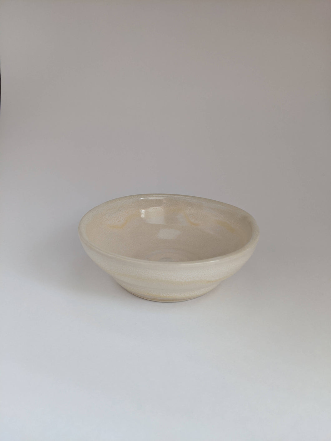 Cream shallow Ceramic Dish