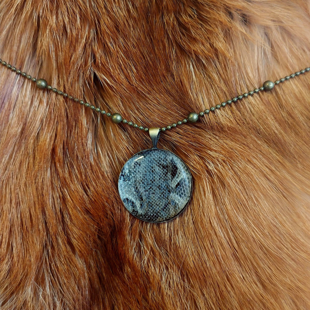 Ball Python Skin Necklace (Canada Only) - *REAL SKIN*