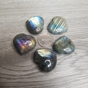 Labradorite Hearts