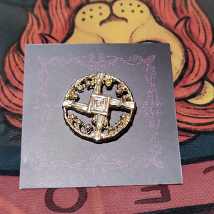 Enamel Pin of Brigid's Cross