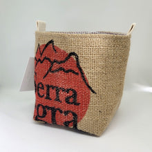 Load image into Gallery viewer, Upcycled Coffee Sack Basket - Small - Serra Negra

