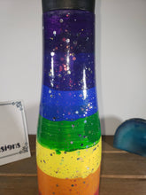 Load image into Gallery viewer, Hand Painted Rainbow Pride 25 oz pushtop stainless steel water bottle
