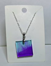 Load image into Gallery viewer, Beautiful Unique Crystal Clear Resin Swirl two tone 18 inch necklace

