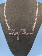 Load image into Gallery viewer, They/Them Talisman Necklace - Blush
