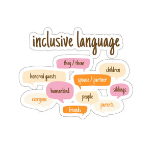 Inclusive Language Sticker