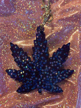 Load image into Gallery viewer, Resin Weed Leaf Keychain
