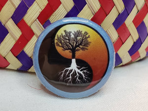 1" Button - Tree of Life