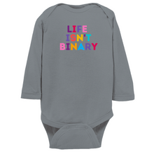 Load image into Gallery viewer, Life Isn&#39;t Binary Long Sleeve Bodysuit
