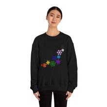 Load image into Gallery viewer, Rainbow Snowflakes Crewneck Sweatshirt
