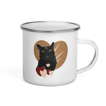 Load image into Gallery viewer, Cat Love Enamel Mug
