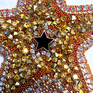 ZIGGY Gold Star Nipple Pasty, with gold beaded tassel Nipple Cover for Lingerie Festivals Carnival Burlesque Rave