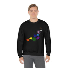 Load image into Gallery viewer, Rainbow Snowflakes Crewneck Sweatshirt
