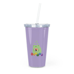 Lil Gay Froggie Plastic Tumbler with Straw