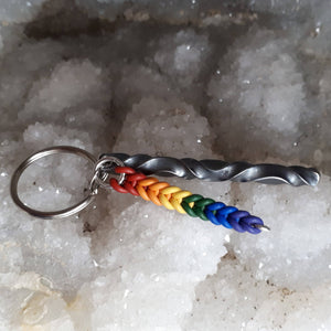 Fluidity Pride Key Chain